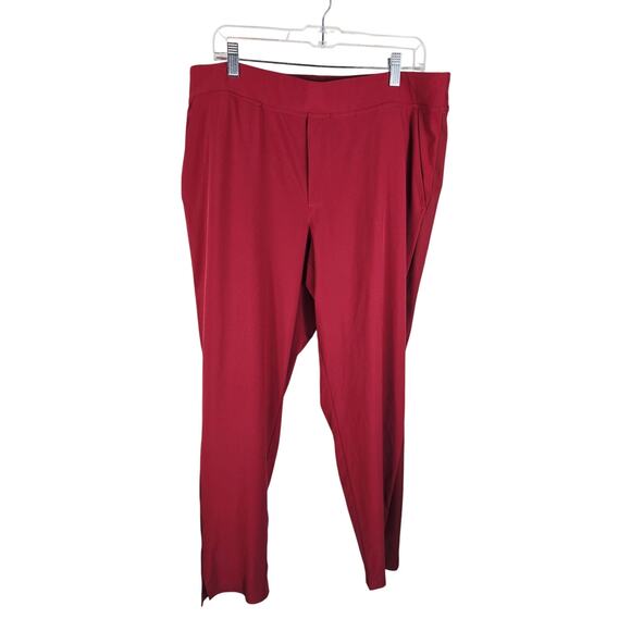 Athleta Brooklyn Ankle Pant Rust Color 2 Front/Back Pockets Athletic Women's 16 - Picture 1 of 5